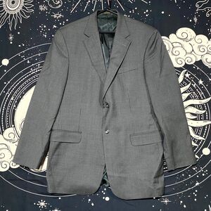 Stafford Sport Coat Men's Gray Wool Houndstooth Blazer Single-Breasted Business